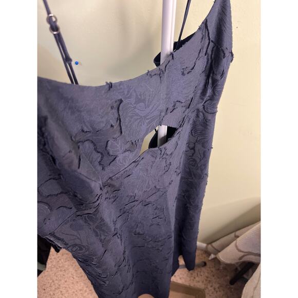 Banana Republic floral jacquard cutout midi dress in navy blue,size 18,MSRP $160 - Picture 16 of 16